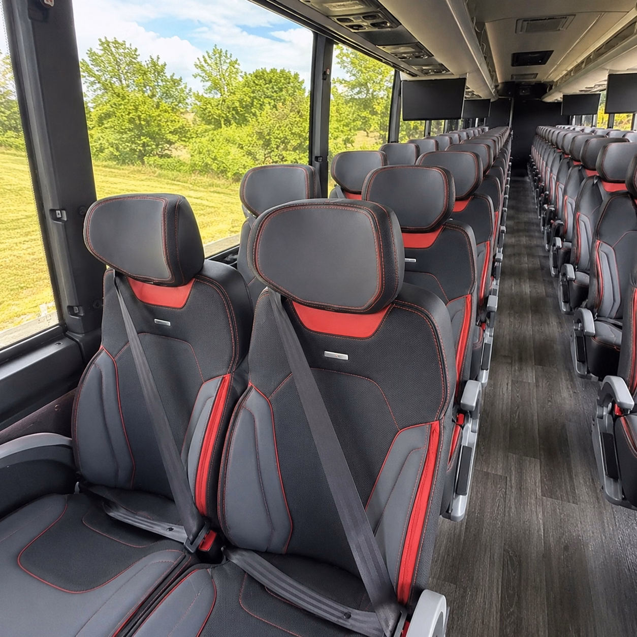 spokane valley charter bus interior