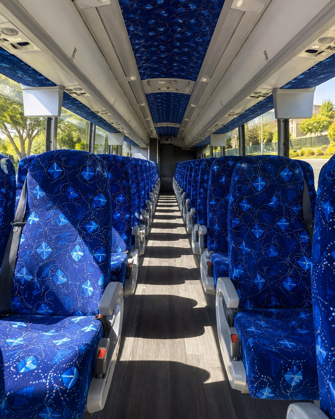 spokane valley charter bus rental interior